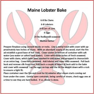 Maine Lobster Bake Recipe