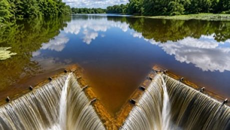 As part of the dam permitting, the creek became a navigable waterway and canoers and kayakers were allowed to portage past the dam.