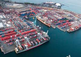 Port Full of Cargo Ships