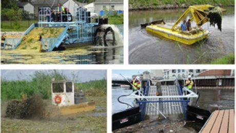 Aquarius Systems Equipment Weed Harvester, Canal Cleaner, Swamp Devil and Trash Skimmer
