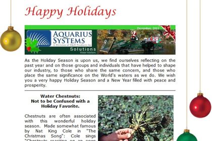 Top portion of December 2011 newsletter