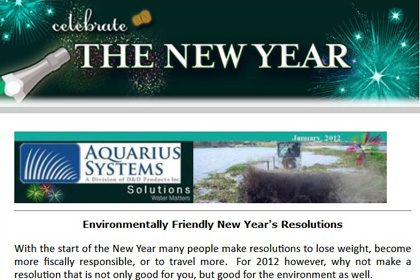 Top portion of the January 2012 newsletter