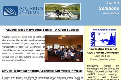 Top portion of the June 2012 newsletter