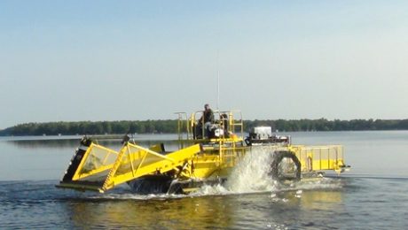 Aquarius Systems HM-620 lake weed harvester in Minnesota