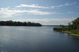 View from shore of the Apple River Flowage.