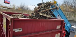 The TrashVeyor is a stationary, automated interceptor that removes floating debris using the natural flow of the waterway.