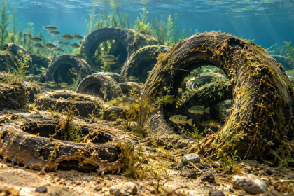 Tires used to create artificial reefs